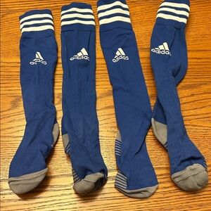 Adidas Men's Blue and Gray Athletic Socks/8